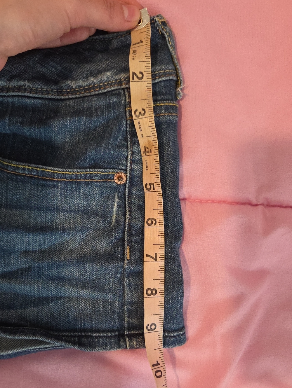 American Eagle Outfitters Blue Denim Micro Shorts - Picture 6 of 6
